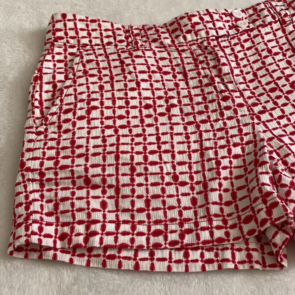 Vineyard Vines | Tie Dye Squares Print Shorts 100% Cotton 2H0297 Red/White (6) - Picture 5 of 16